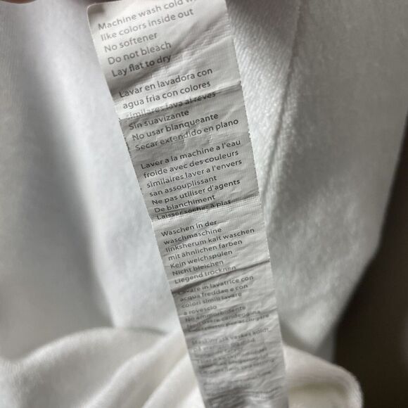 FABLETICS Dress Womens Small S White Terry Island Halter Mini Cotton Blend - Picture 11 of 11